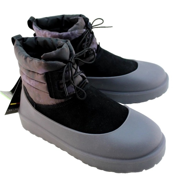 UGG Black and Gray Winter Boots Size 8 - Picture 3 of 4